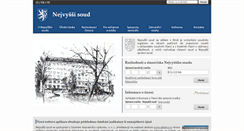 Desktop Screenshot of novyweb.nsoud.cz