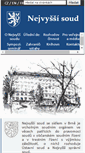 Mobile Screenshot of novyweb.nsoud.cz