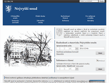 Tablet Screenshot of novyweb.nsoud.cz